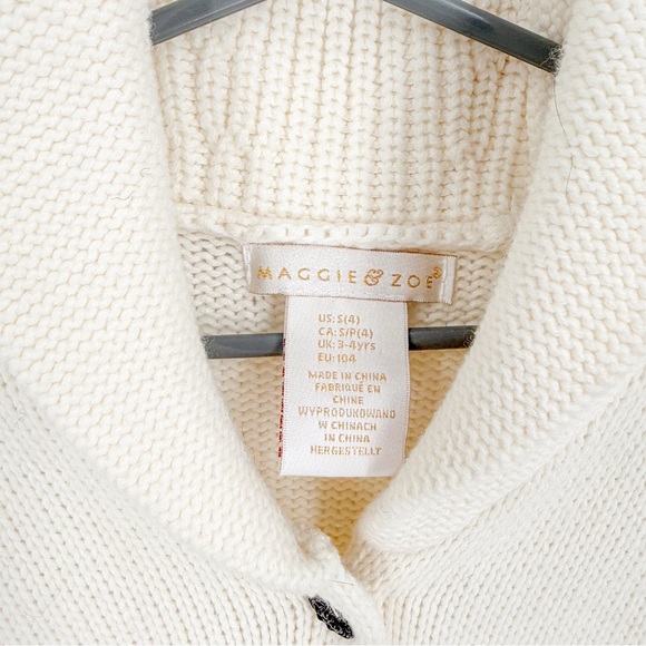 Cream Button-Up Knit Cardigan - Picture 2 of 3